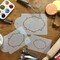 Monogram Oval Cake and Cookie Stencil Set of Three | C072 by Designer Stencils | Cake Decorating Tools | Baking Stencils for Royal Icing, Airbrush, Dusting Powder | Reusable Plastic Food Grade Stencil for Cakes & Cookies | Easy to Use & Clean